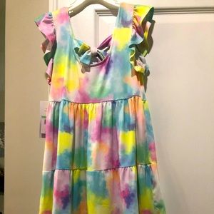 Girls Bonnie Jean tie dye dress size 8
